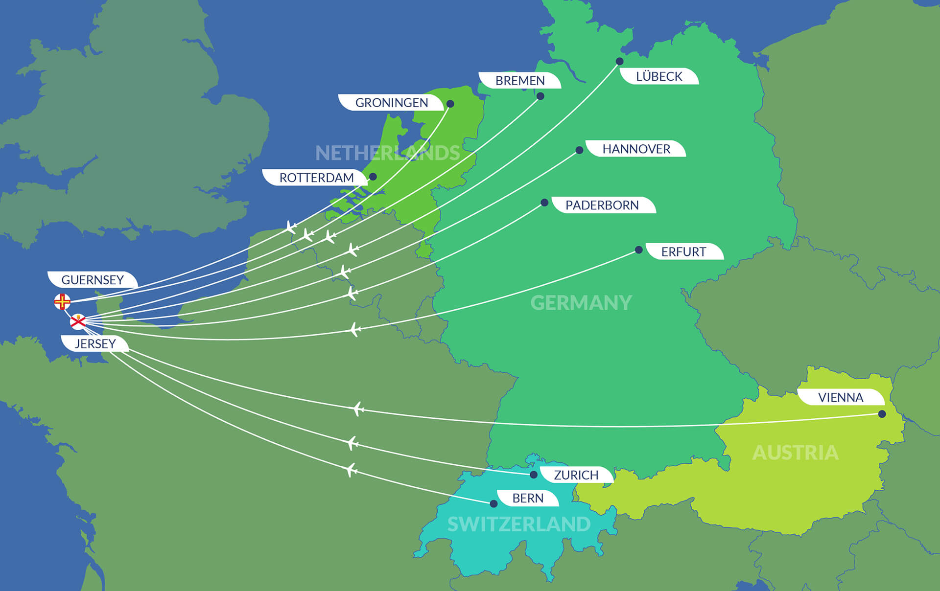 Bringing visitors to Jersey and Guernsey