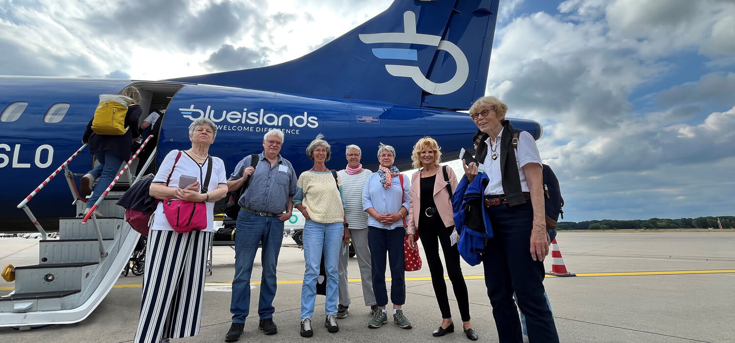 Blue Islands Charter flight from Germany
