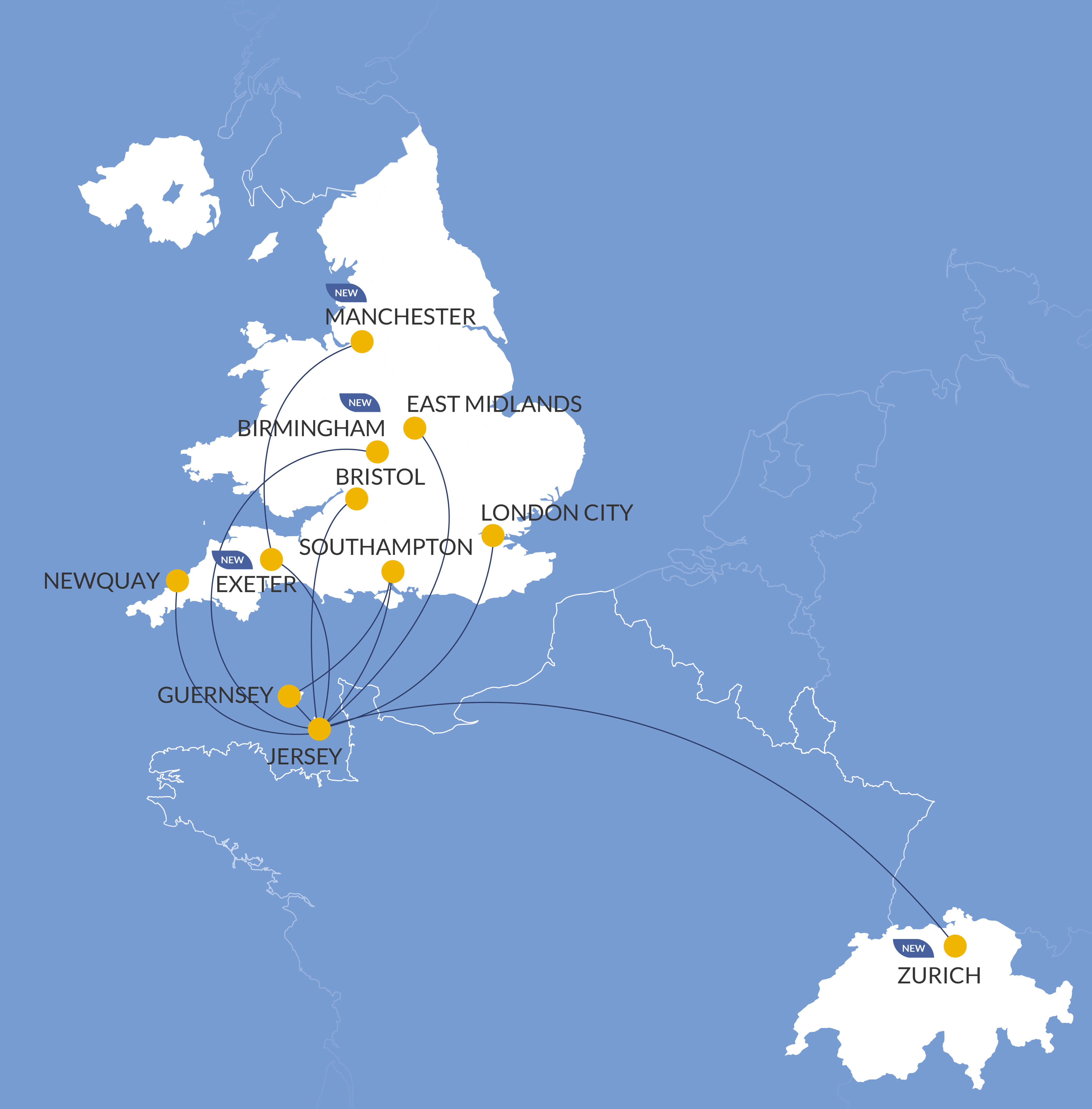 flights from jersey to london city