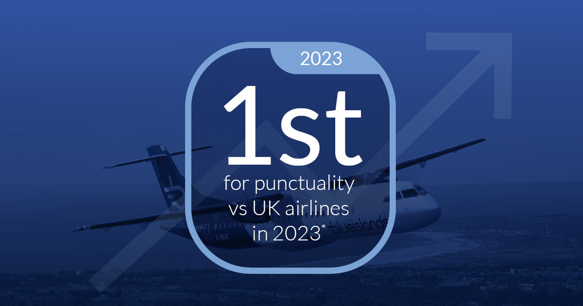 Most punctual UK airline 2023 Blue Islands
