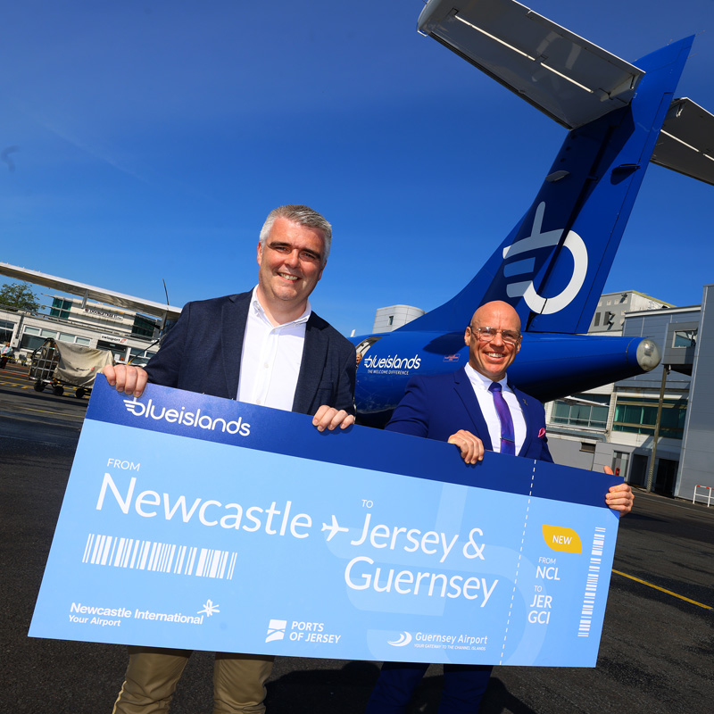 New flights from Guernsey and Jersey to Newcastle