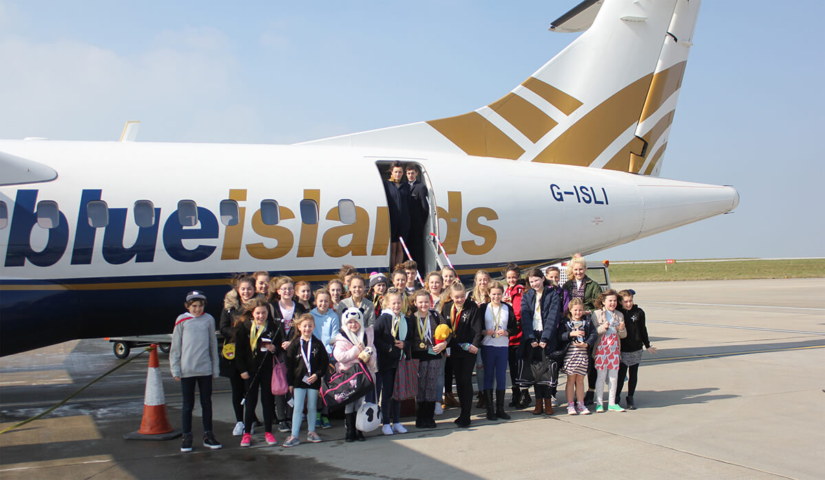 Extra Blue Islands flights for busy weekend of dance and sport