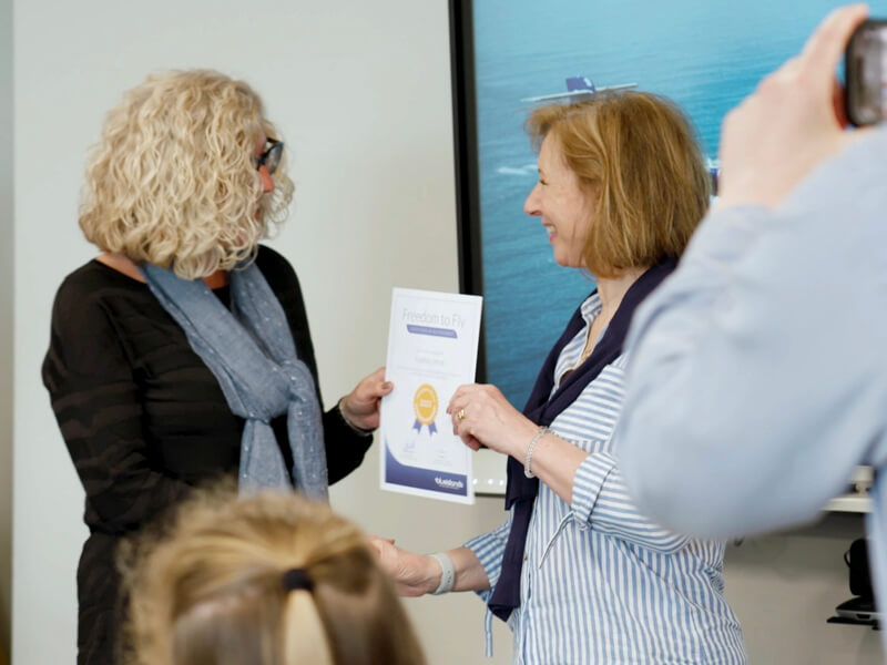 Freedom to fly certificate